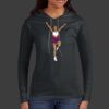 Ladies 100% Ring Spun Cotton Long Sleeve Hooded T Shirt Thumbnail