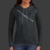 Ladies 100% Ring Spun Cotton Long Sleeve Hooded T Shirt Thumbnail