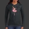 Ladies 100% Ring Spun Cotton Long Sleeve Hooded T Shirt Thumbnail