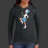 Ladies 100% Ring Spun Cotton Long Sleeve Hooded T Shirt Thumbnail