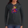 Ladies 100% Ring Spun Cotton Long Sleeve Hooded T Shirt Thumbnail