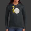 Ladies 100% Ring Spun Cotton Long Sleeve Hooded T Shirt Thumbnail