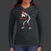 Ladies 100% Ring Spun Cotton Long Sleeve Hooded T Shirt Thumbnail