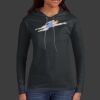 Ladies 100% Ring Spun Cotton Long Sleeve Hooded T Shirt Thumbnail