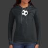 Ladies 100% Ring Spun Cotton Long Sleeve Hooded T Shirt Thumbnail