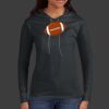 Ladies 100% Ring Spun Cotton Long Sleeve Hooded T Shirt Thumbnail