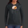 Ladies 100% Ring Spun Cotton Long Sleeve Hooded T Shirt Thumbnail