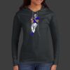 Ladies 100% Ring Spun Cotton Long Sleeve Hooded T Shirt Thumbnail