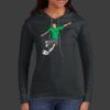 Ladies 100% Ring Spun Cotton Long Sleeve Hooded T Shirt Thumbnail