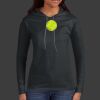 Ladies 100% Ring Spun Cotton Long Sleeve Hooded T Shirt Thumbnail