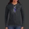 Ladies 100% Ring Spun Cotton Long Sleeve Hooded T Shirt Thumbnail