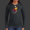 Ladies 100% Ring Spun Cotton Long Sleeve Hooded T Shirt Thumbnail