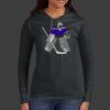 Ladies 100% Ring Spun Cotton Long Sleeve Hooded T Shirt Thumbnail