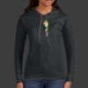 Ladies 100% Ring Spun Cotton Long Sleeve Hooded T Shirt Thumbnail