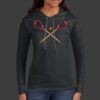 Ladies 100% Ring Spun Cotton Long Sleeve Hooded T Shirt Thumbnail