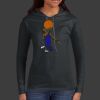 Ladies 100% Ring Spun Cotton Long Sleeve Hooded T Shirt Thumbnail