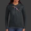 Ladies 100% Ring Spun Cotton Long Sleeve Hooded T Shirt Thumbnail