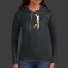 Ladies 100% Ring Spun Cotton Long Sleeve Hooded T Shirt Thumbnail