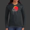 Ladies 100% Ring Spun Cotton Long Sleeve Hooded T Shirt Thumbnail