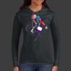 Ladies 100% Ring Spun Cotton Long Sleeve Hooded T Shirt Thumbnail