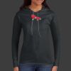 Ladies 100% Ring Spun Cotton Long Sleeve Hooded T Shirt Thumbnail
