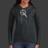 Ladies 100% Ring Spun Cotton Long Sleeve Hooded T Shirt Thumbnail