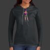 Ladies 100% Ring Spun Cotton Long Sleeve Hooded T Shirt Thumbnail