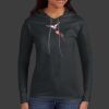 Ladies 100% Ring Spun Cotton Long Sleeve Hooded T Shirt Thumbnail