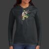 Ladies 100% Ring Spun Cotton Long Sleeve Hooded T Shirt Thumbnail