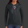 Ladies 100% Ring Spun Cotton Long Sleeve Hooded T Shirt Thumbnail