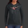 Ladies 100% Ring Spun Cotton Long Sleeve Hooded T Shirt Thumbnail