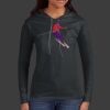 Ladies 100% Ring Spun Cotton Long Sleeve Hooded T Shirt Thumbnail