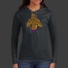 Ladies 100% Ring Spun Cotton Long Sleeve Hooded T Shirt Thumbnail