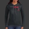 Ladies 100% Ring Spun Cotton Long Sleeve Hooded T Shirt Thumbnail