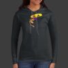 Ladies 100% Ring Spun Cotton Long Sleeve Hooded T Shirt Thumbnail