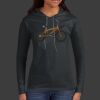 Ladies 100% Ring Spun Cotton Long Sleeve Hooded T Shirt Thumbnail