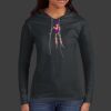 Ladies 100% Ring Spun Cotton Long Sleeve Hooded T Shirt Thumbnail