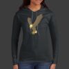 Ladies 100% Ring Spun Cotton Long Sleeve Hooded T Shirt Thumbnail