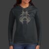 Ladies 100% Ring Spun Cotton Long Sleeve Hooded T Shirt Thumbnail