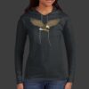 Ladies 100% Ring Spun Cotton Long Sleeve Hooded T Shirt Thumbnail