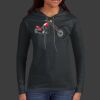 Ladies 100% Ring Spun Cotton Long Sleeve Hooded T Shirt Thumbnail