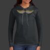 Ladies 100% Ring Spun Cotton Long Sleeve Hooded T Shirt Thumbnail