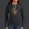 Ladies 100% Ring Spun Cotton Long Sleeve Hooded T Shirt Thumbnail