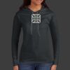 Ladies 100% Ring Spun Cotton Long Sleeve Hooded T Shirt Thumbnail