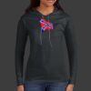 Ladies 100% Ring Spun Cotton Long Sleeve Hooded T Shirt Thumbnail