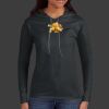 Ladies 100% Ring Spun Cotton Long Sleeve Hooded T Shirt Thumbnail