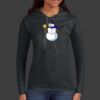 Ladies 100% Ring Spun Cotton Long Sleeve Hooded T Shirt Thumbnail