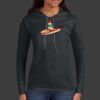Ladies 100% Ring Spun Cotton Long Sleeve Hooded T Shirt Thumbnail
