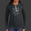 Ladies 100% Ring Spun Cotton Long Sleeve Hooded T Shirt Thumbnail