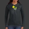 Ladies 100% Ring Spun Cotton Long Sleeve Hooded T Shirt Thumbnail